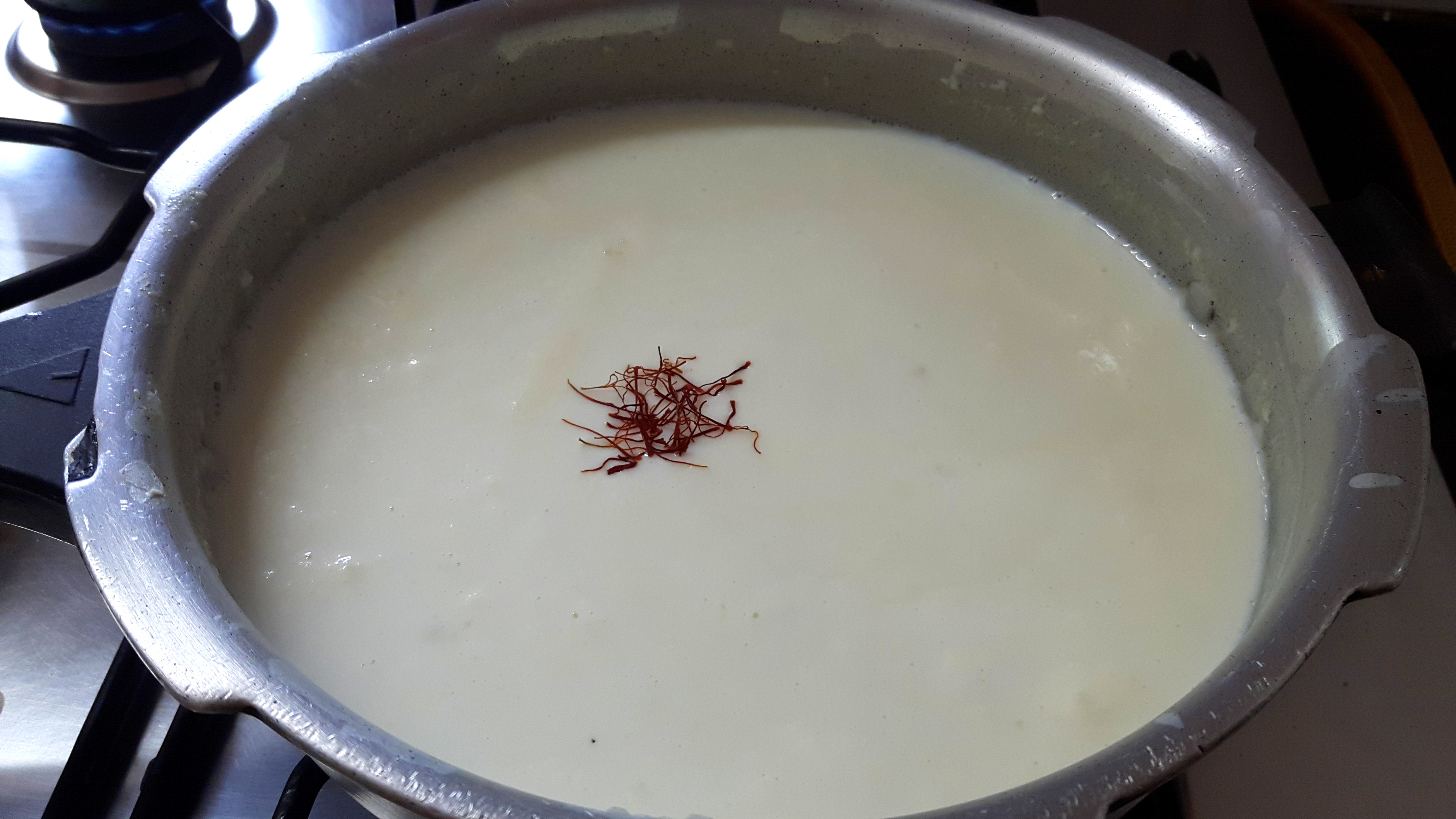 Sprinkle the saffron