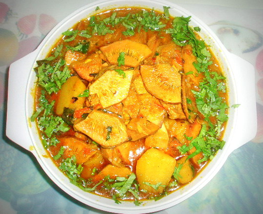 Kathal (Raw tender Jackfruit) Ki Sabzi