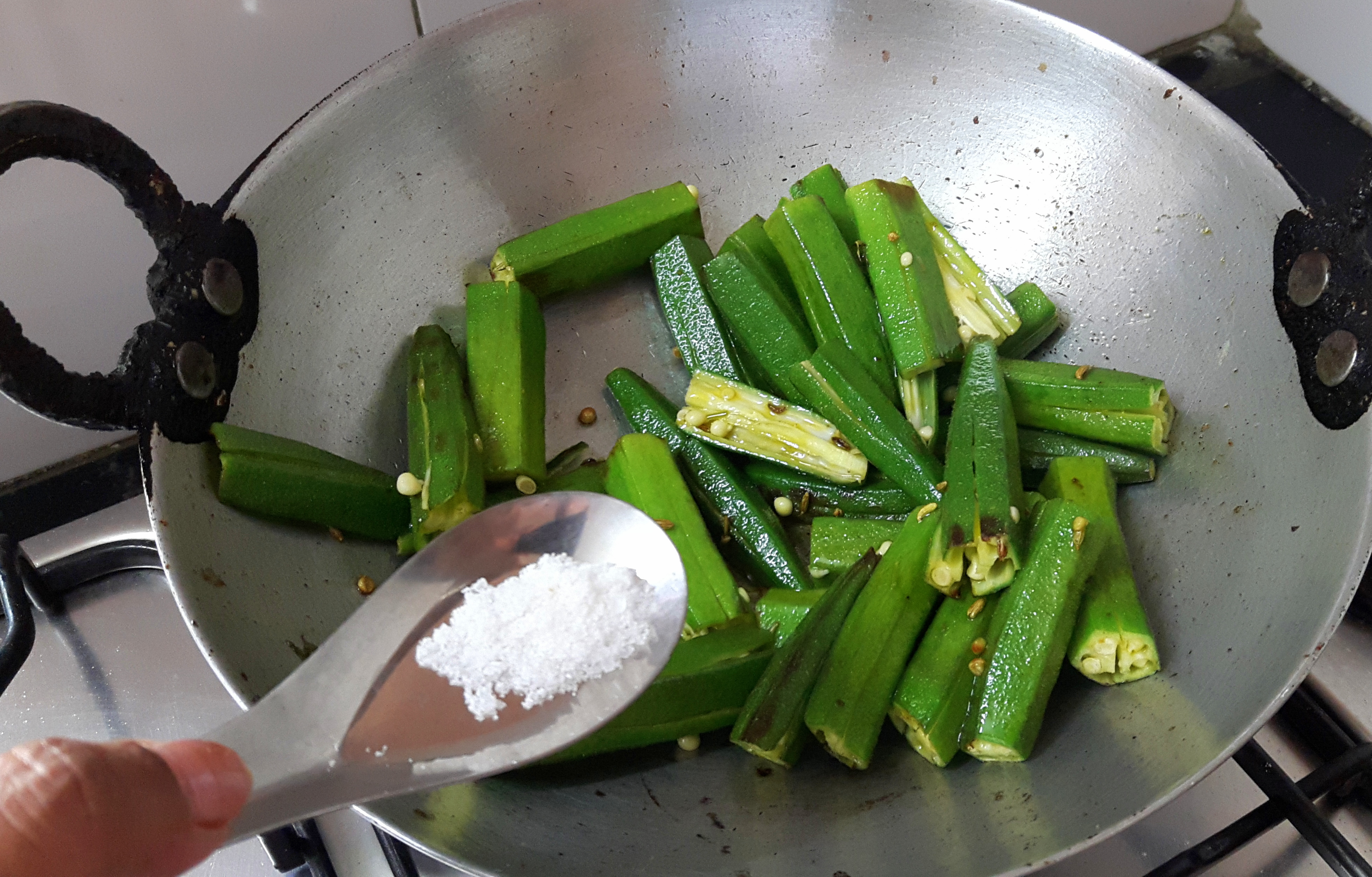 Add wet masala, salt and turmeric powder