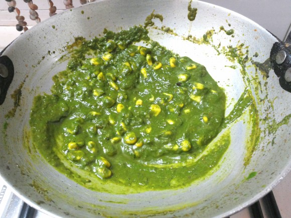 palak(spinach) corn curry