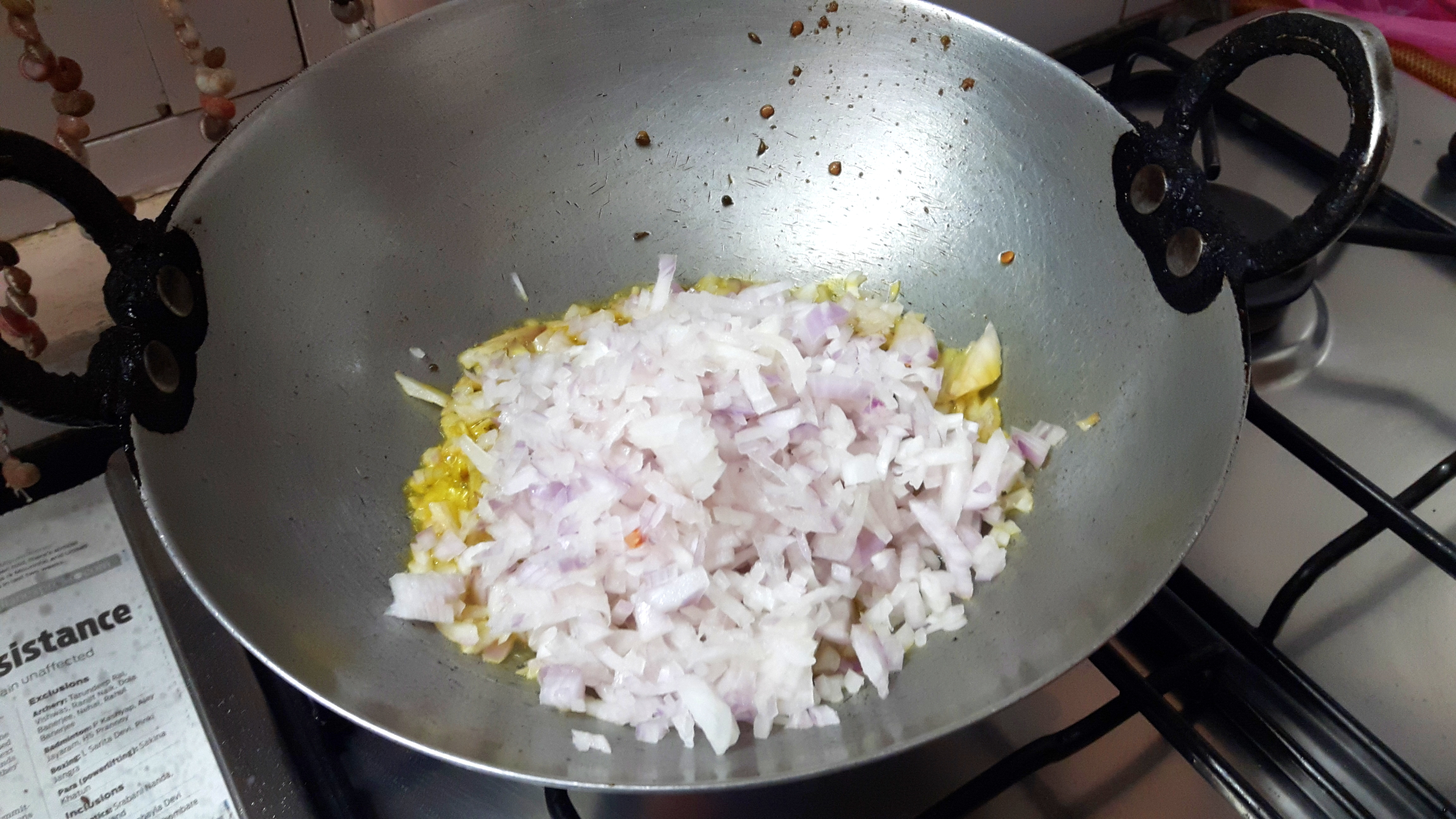 add chopped onion