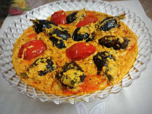 Baghare baigan (brinjal masala)
