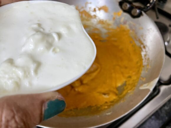 Add malai /fresh cream