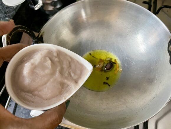 Add onion, ginger and garlic paste