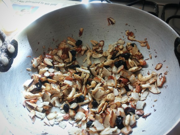 frying dryfruits