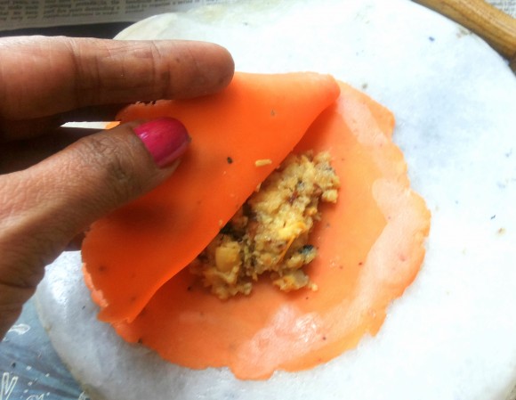 Cover it with another poori