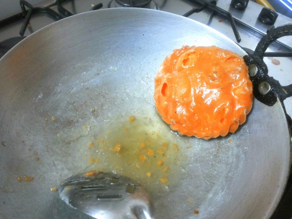 Dip it into the sugar syrup