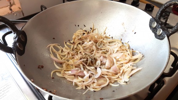 Add chopped onion
