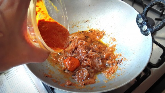 Add this paste in the fried masala