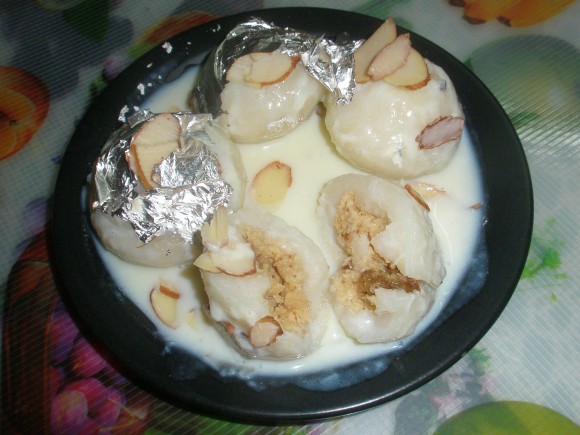 Royal Khoa Pittha (Khoa stuffed rice ball or traditional Bihari dumpling)