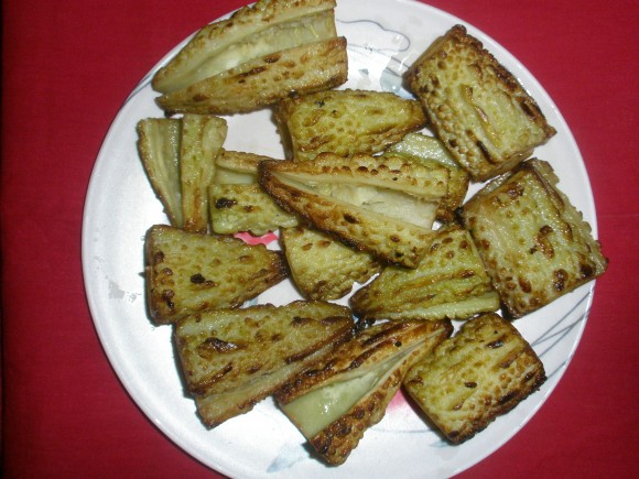 fried bitter gourd
