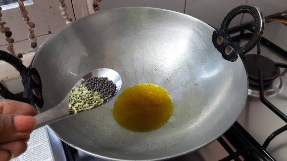 add mustard seed and aniseed seed