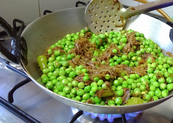 cooking peas