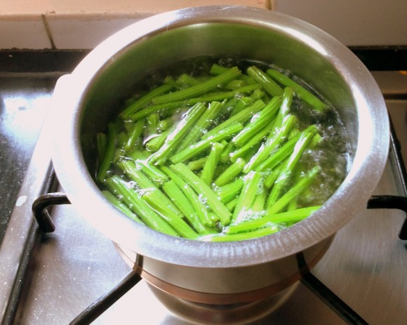 blanching tender drum stick
