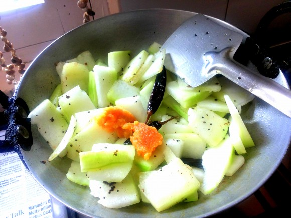 adding ash gourd