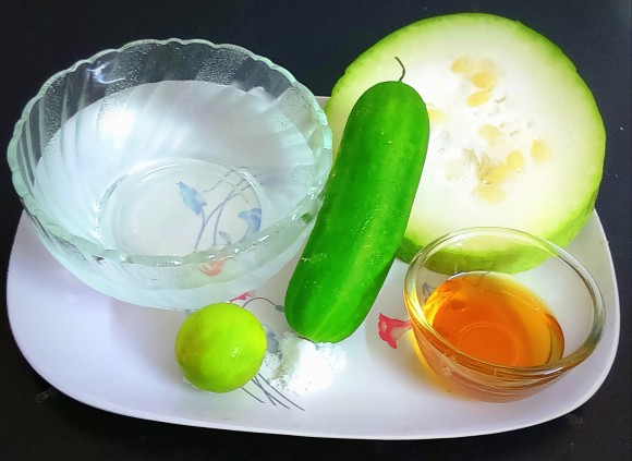 Ingredients of Ash gourd juice (brain revitalizer)