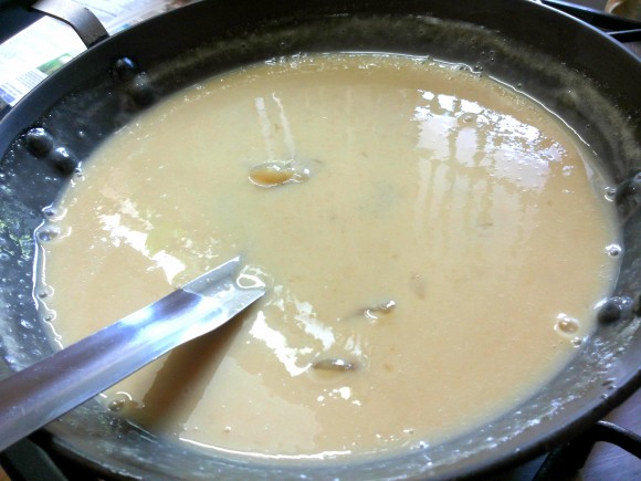 adding wheat milk.