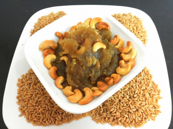 Wheat milk halwa