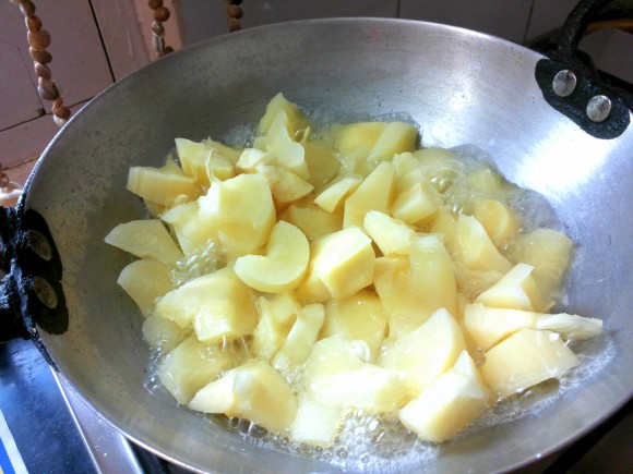 boiling the tapioca