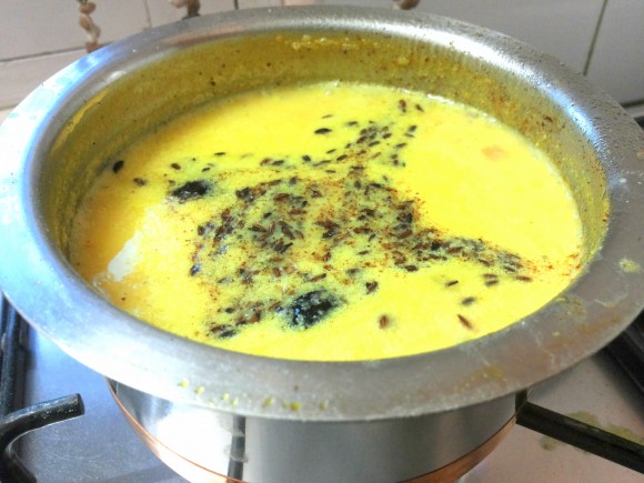 Moong dal with coconut milk (moong dal soup)