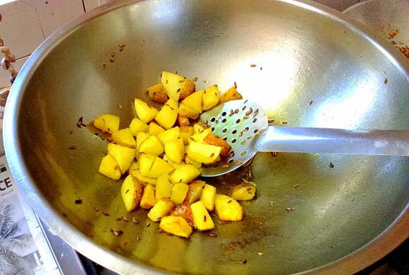 frying potato