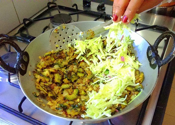 adding raw mango