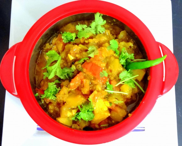 Raw papaya ki sabji