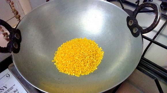 dry roast mung dal