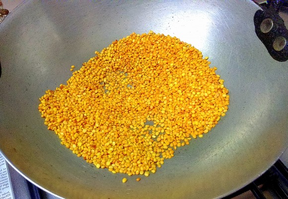 dry roast mung dal