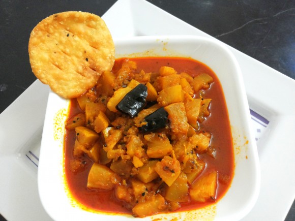 Pumpkin ki khatti mitti sabji