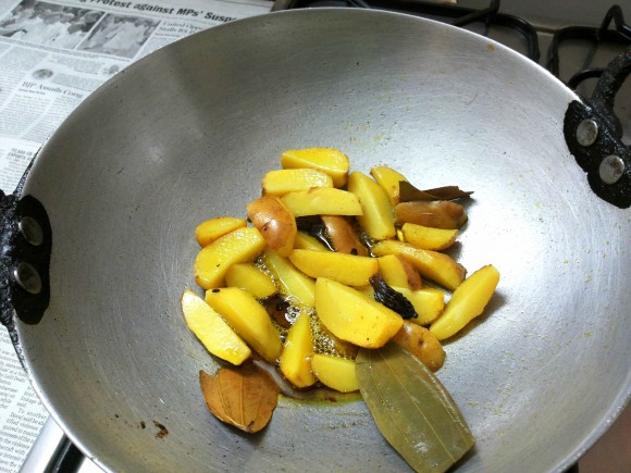 Stir fry potato