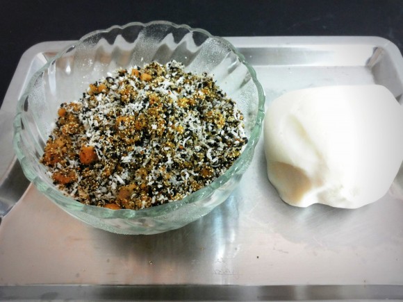 stuffing and dough