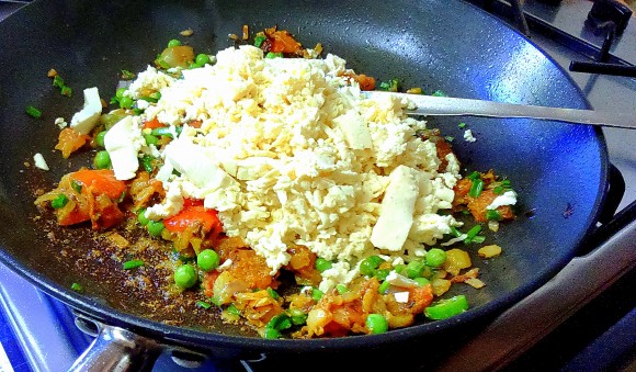 adding paneer