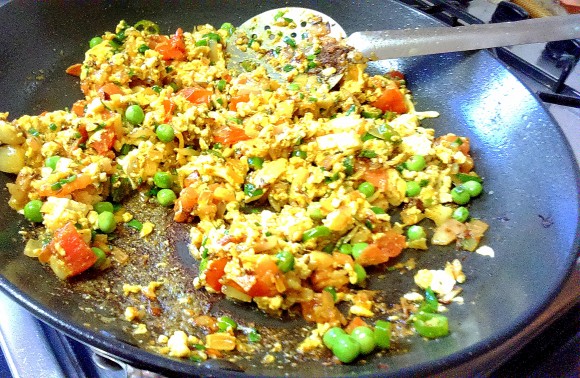 Paneer (cottage cheese) bhurji