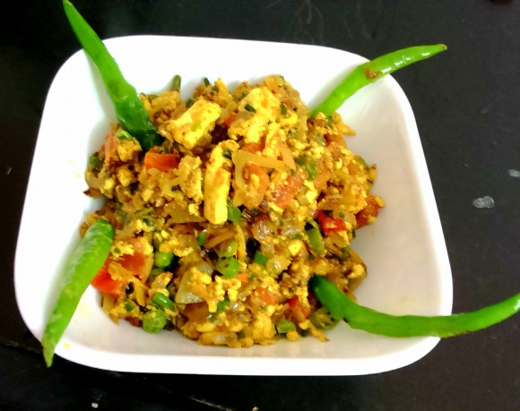 Paneer (cottage cheese) bhurji