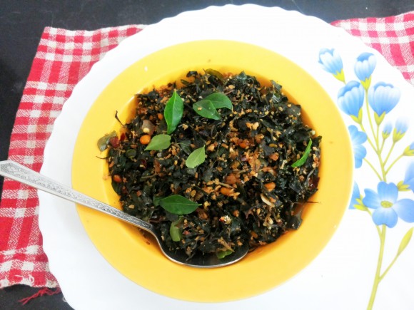 Poonnangani sukha saag (Poonnangani poriyal)