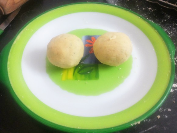 Divide dough into 2 parts