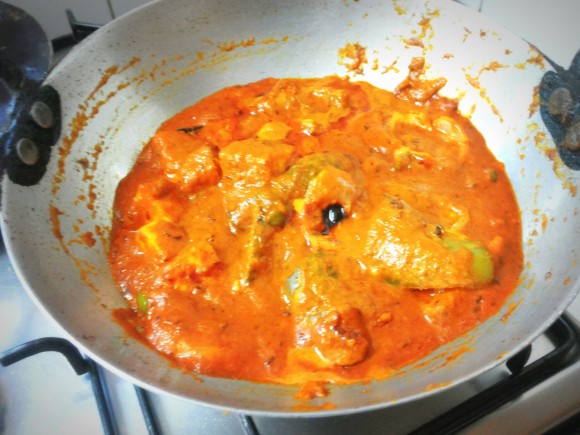 Paneer (cottage cheese) tikka masala