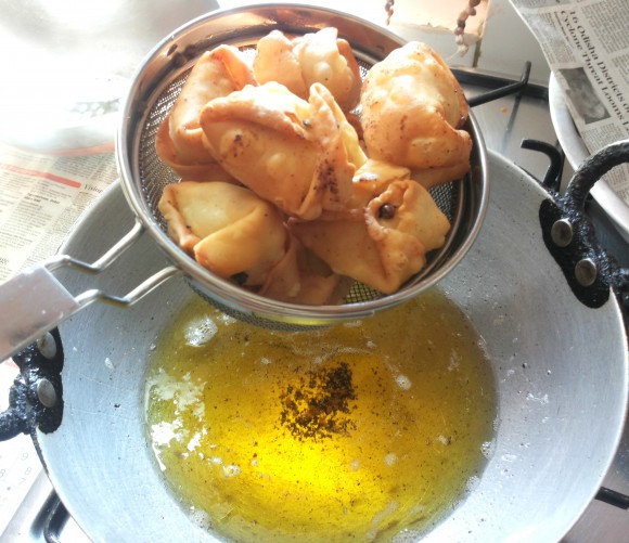  Take it out on strainer