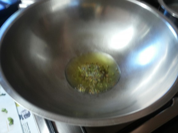 add mustard seeds