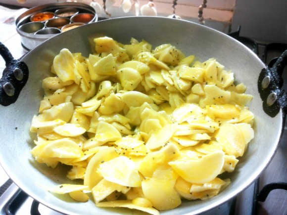 sauté on medium flame