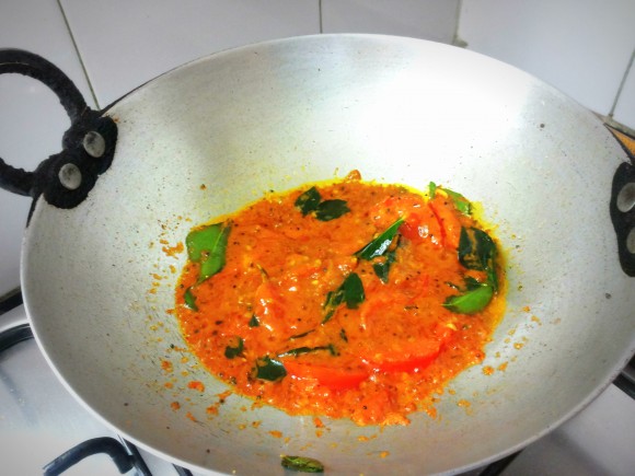 Stir it with little pressing manner 