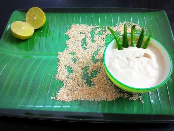 Poppy seed (khus khus) chutney