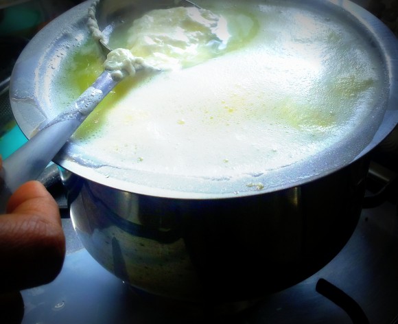 paneer and water get separated