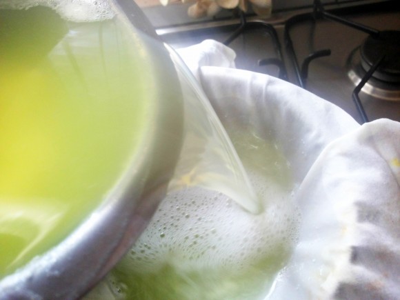Pour paneer and water