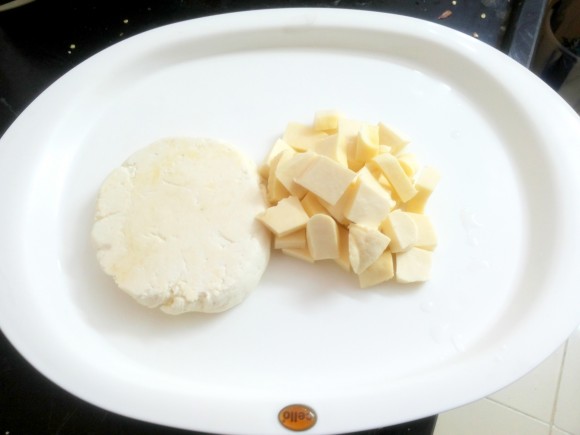 cut into cubes