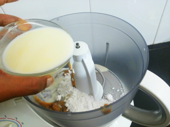 add little amount of milk