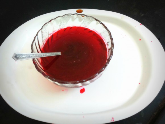 Fresh rose petals syrup (sharwat/drink)