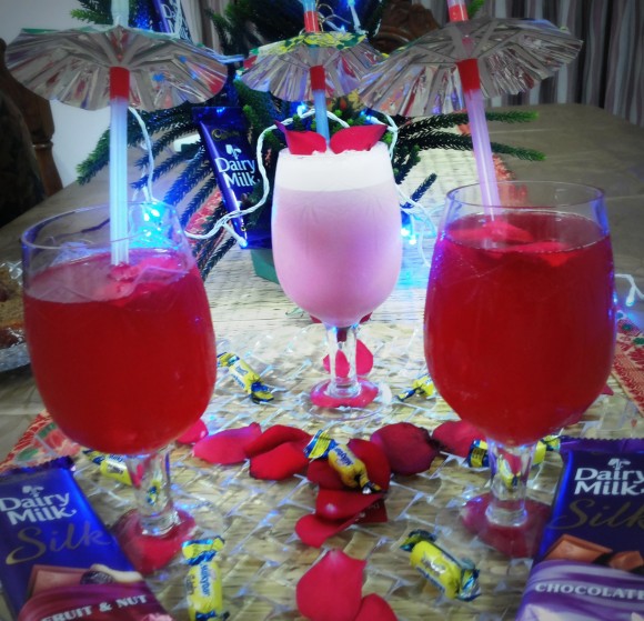 Fresh rose petals syrup (sharwat/drink)