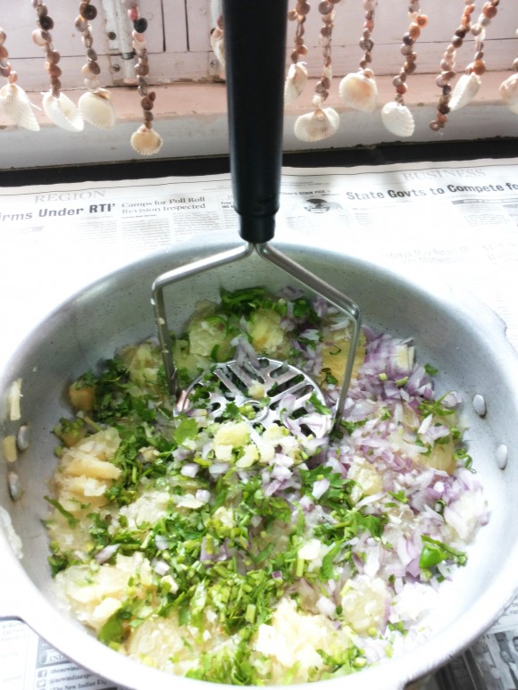 Mash all with the help of masher 